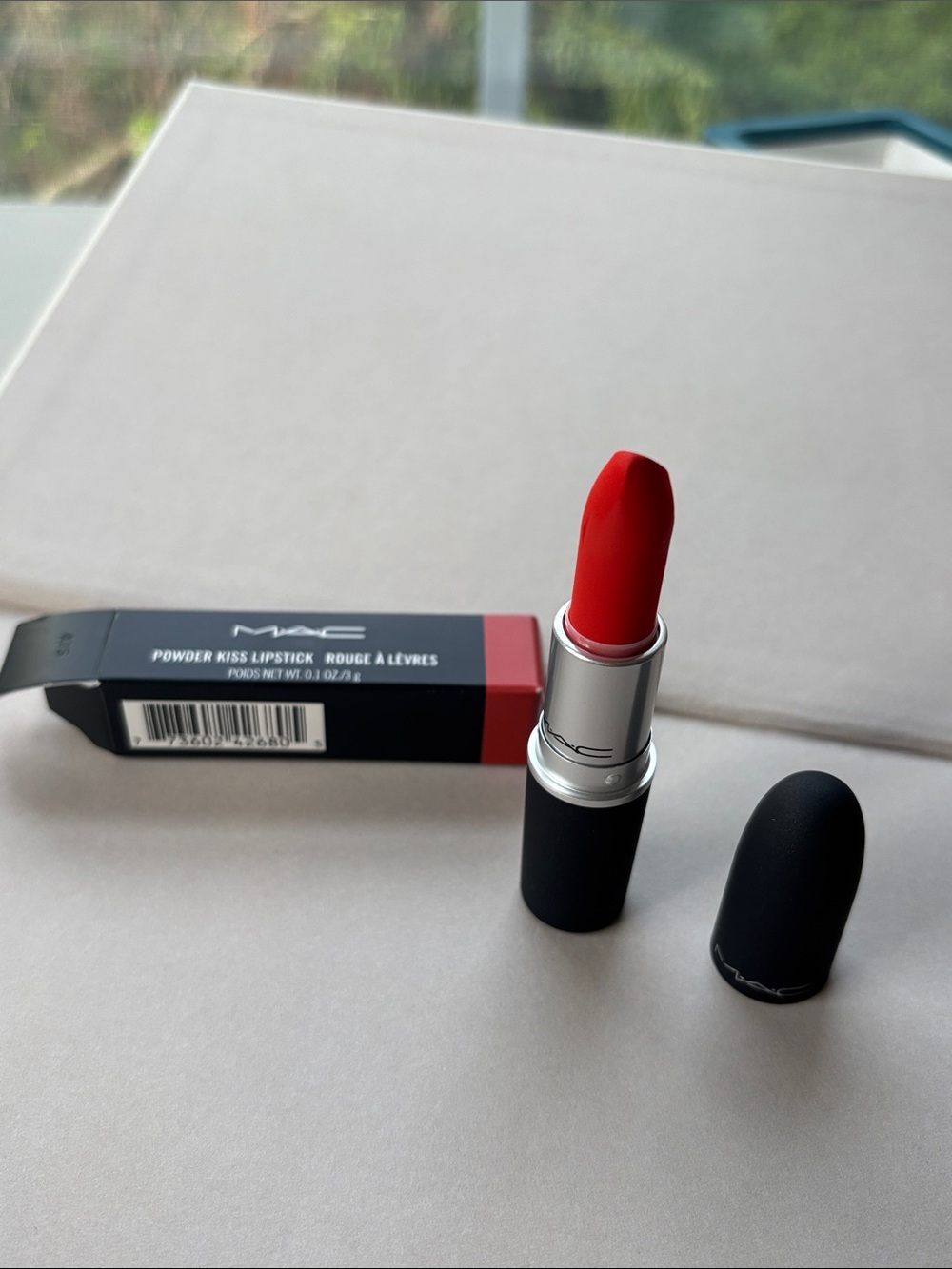 MAC Cosmetics Powder Kiss Lipstick （303 style shocked ) full size